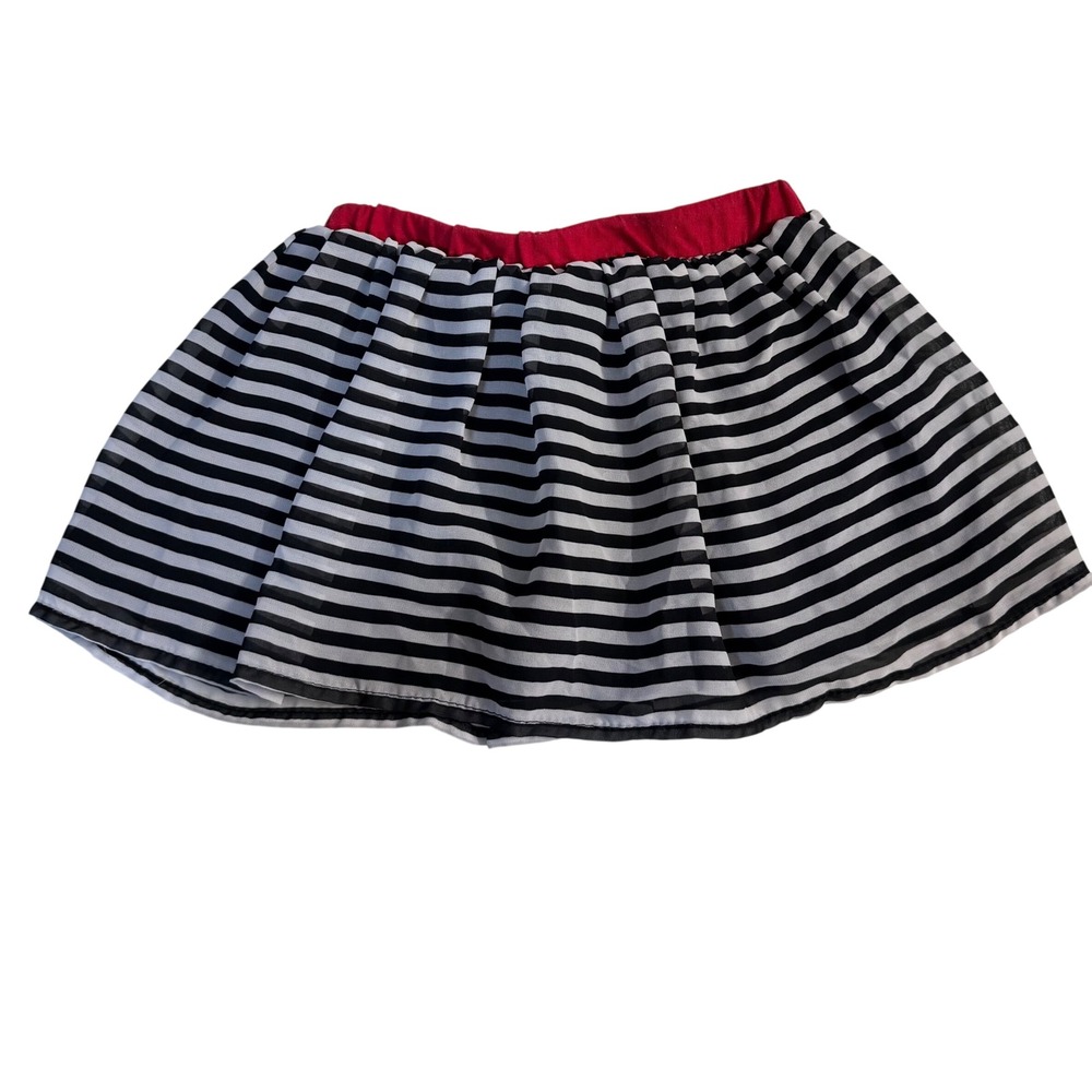 Disney 2016 black/white stripe skort girls size 3T